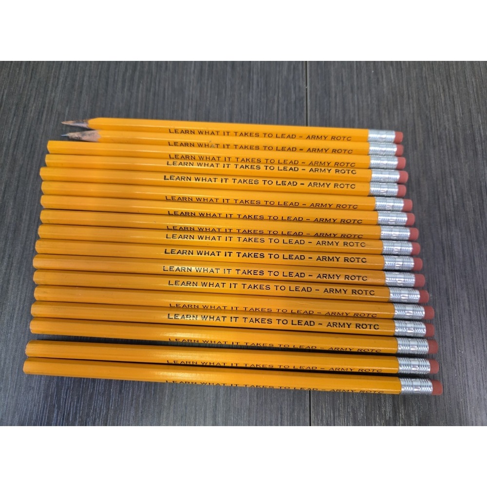 Army ROTC promotional pencils Learn What It Takes‎ to Lead (15) New Unsharpened